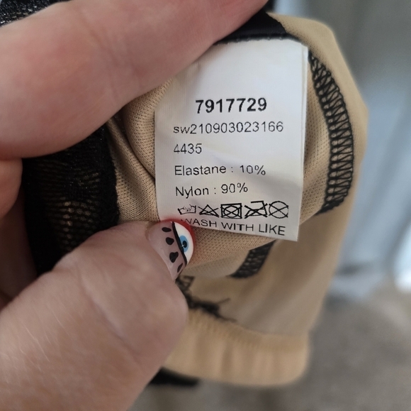 Black Lace Slip Dress Corset Front Size L - Picture 6 of 6